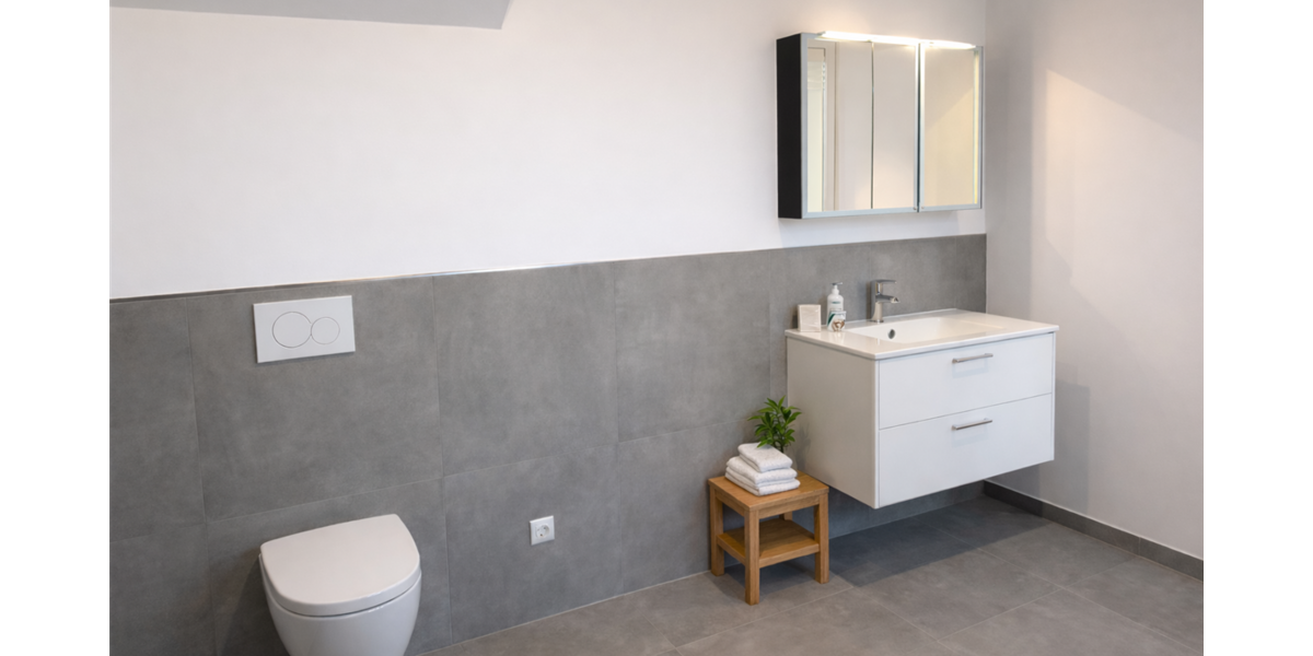 Badezimmer im Erdgeschoss - Altersgerecht und barr