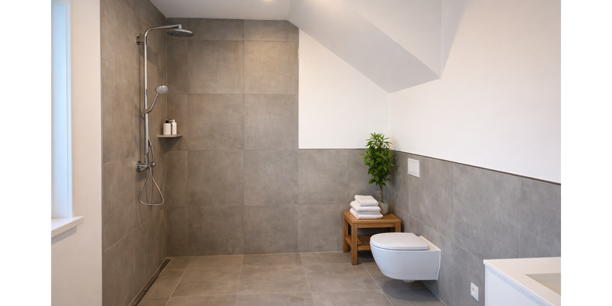 Badezimmer im Erdgeschoss - Altersgerecht und barr