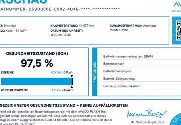 Hyundai KONA Elektro 44.445 km 25.550 &euro; Laatzen 30880